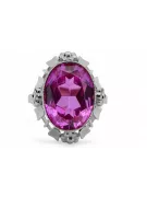 Vintage Jewlery Ring Amethyst Sterling silver 925 vrc043s